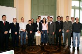 Vice-governador, Antônio Hohlfeldt, participa da entrega do projeto Fala Aí Porto Alegre ao Prefeito de Porto Alegre, José Fogaça. Autor: Ivan de Andrade