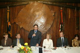Governador Germano Rigotto no jantar da Souza Cruz Nacional e Internacional. Autor: Nabor Goulart