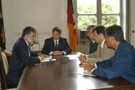 Germano Rigotto recebe Ministro dos Transportes, Anderson Adauto. Autor: Paulo Dias