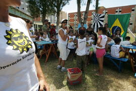 A Polícia Civil, através da Operação Estrela no Verão, realiza roteiro de atividades educativas para crianças no Litoral Norte. Autor: Itamar Aguiar