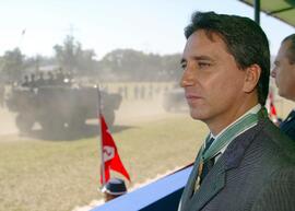 Governador Germano Rigotto recebe a medalha de Ordem do Mérito Militar, no grau Grande Oficial. Autor: Jefferson Bernardes