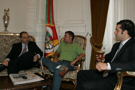 Chefe da Casa Civil, Alberto Oliveira, durante audiência com Vladimir Mello dos Santos, ex-vereador de São Franscisco de Paula. Autor: Ivan de Andrade