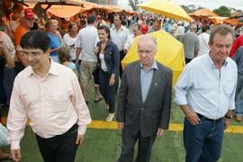 Secretário da Agricultura e Abastecimento, Odacir Klein, e o presidente da Emater, Caio Rocha, participam da abertura oficial da 24ª edição das Feiras do Litoral Norte. Autor: Itamar Aguiar