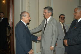 Governador Germano Rigotto recebe ex-Governador, Leonel Brizola. Autor: Paulo Dias