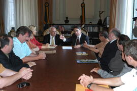 Governador Germano Rigotto recebe deputada Gilda Haack Vale do Paranhana. Autor: Paulo Dias