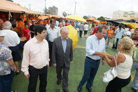 Secretário da Agricultura e Abastecimento, Odacir Klein, e o presidente da Emater, Caio Rocha, participam da abertura oficial da 24ª edição das Feiras do Litoral Norte. Autor: Itamar Aguiar