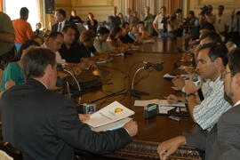 Entrevista Coletiva. Autor: Paulo Dias