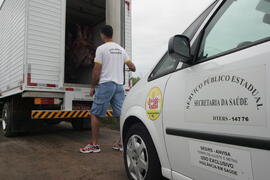 Vigilância Sanitária apreende carne bovina imprópria para consumo no Litoral Norte. Autor: Paulo Dias