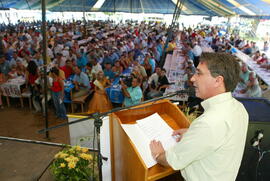 Governador Germano Rigotto na abertura da 13º Colheita Oficial do Arroz. Autor: Nabor Goulart