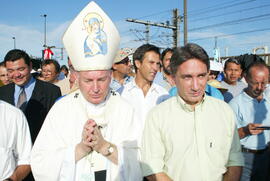 Germano Rigotto durante a 128º Procissão de Nossa Senhora dos Navegantes. Autor: Nabor Goulart