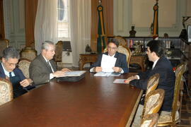 Governador Germano Rigotto recebe secretária especial de Combate à Desigualdade Regional. Autor: Paulo Dias