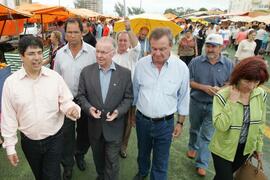 Secretário da Agricultura e Abastecimento, Odacir Klein, e o presidente da Emater, Caio Rocha, participam da abertura oficial da 24ª edição das Feiras do Litoral Norte. Autor: Itamar Aguiar