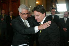 Germano Rigotto em audiência com membro da maçonaria. Autor: Jefferson Bernardes