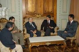 Governador Germano Rigotto recebe ex-Governador Leonel Brizola. Autor: Paulo Dias