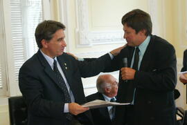 Governador Germano Rigotto durante a audiência com os prefeitos da região da fronteira oeste. Autor: Jefferson Bernardes