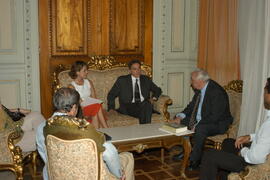 Governador Germano Rigotto recebe Adriana Rodrigues. Autor: Paulo Dias