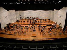 Orquestra Sinfônica de Porto Alegre (OSPA) em apresentação do maestro, Isaac Karabtchevsky. Autor: Ivan de Andrade