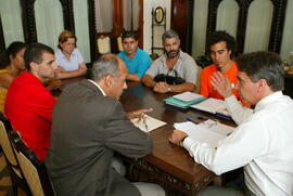 Governador Germano Rigotto em audiência com o Deputado Edson Portilho, Presidente da Comissão de Educação da Assembleia Legislativa. Autor: Nabor Goulart