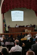 Vice-governador, Antônio Hohlfeldt, durante reunião com delegados da Polícia Civil. Autor: Ivan de Andrade