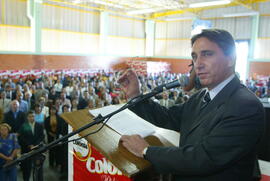 Governador Germano Rigotto durante a inauguração da cervejaria Colônia, em Santa Maria. Autor: Jefferson Bernardes