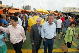 Secretário da Agricultura e Abastecimento, Odacir Klein, e o presidente da Emater, Caio Rocha, participam da abertura oficial da 24ª edição das Feiras do Litoral Norte. Autor: Itamar Aguiar