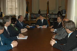 Reunião com embaixador Jorge Werthein, representante da Organização das Nações Unidas para a Educação, a Ciência e a Cultura (UNESCO) no Brasil. Autor: Paulo Dias