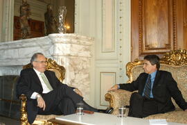 Governador Germano Rigotto em audiência com ministro Nelson Jobim, presidente do Tribunal Superior Eleitoral. Autor: Paulo Dias