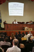 Vice-governador, Antônio Hohlfeldt, durante reunião com delegados da Polícia Civil. Autor: Ivan de Andrade