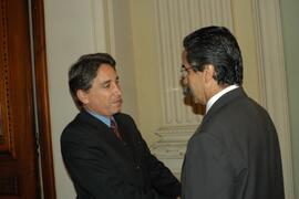 Germano Rigotto recebe Ministro das Cidades, Olívio Dutra. Autor: Paulo Dias