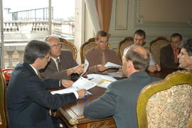 Governador Germano Rigotto recebe a visita do Prefeito de Ijuí, Valdir Heck. Autor: Paulo Dias