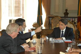 Audiência com Waldemar Wirsig, representante do Banco Interamericano de Desenvolvimento (BID) no Brasil e Ricardo Santiago, Gerente de Operações. Autor: Paulo Dias