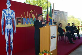 O governador Germano Rigotto na abertura da  6ª Edição da Feira Internacional de Máquinas, Matérias-primas e Acessórios para a Indústria Moveleira. Autor: Nabor Goulart