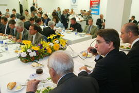 Governador Germano Rigotto na palestra/almoço do Sindicato da Indústria da Construção Civil de Grandes Estruturas (SINDUSCOM). Autor: Jefferson Bernardes