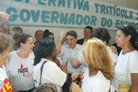 O governador Germano Rigotto inaugura sede de prefeitura em Capão do Cipó. Autor: Jefferson Bernardes