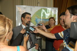 Governador em exercício, Antônio Hohlfeldt, durante o lançamento do Mapa Hidrogeológico do Rio Grande do Sul. Autor: Paulo Dias