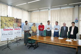 Secretário da Agricultura e Abastecimento, Odacir Klein, e o presidente da Emater, Caio Rocha, participam da abertura oficial da 24ª edição das Feiras do Litoral Norte. Autor: Itamar Aguiar