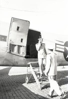 Chegada do chefe do Estado-Maior da Zona Aérea