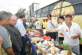 Secretário da Agricultura e Abastecimento, Odacir Klein, e o presidente da Emater, Caio Rocha, participam da abertura oficial da 24ª edição das Feiras do Litoral Norte. Autor: Itamar Aguiar