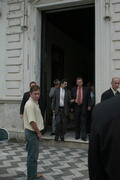 Antônio Hohlfeldt visita o prefeito Luiz Fernando Mainardi. Autor: Ivan de Andrade