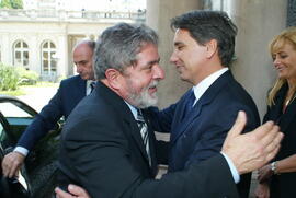 Governador Germano Rigotto recebe a visita do Presidente Lula. Autor: Nabor Goulart