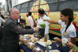 Secretário da Agricultura e Abastecimento, Odacir Klein, e o presidente da Emater, Caio Rocha, participam da abertura oficial da 24ª edição das Feiras do Litoral Norte. Autor: Itamar Aguiar