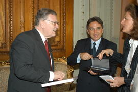 Jantar com a comitiva do chefe de governo de Baden-Württemberg, Alemanha. Autor: Paulo Dias