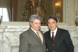 Governador Germano Rigotto recebe Vice-prefeito de Caçapava do Sul. Autor: Paulo Dias