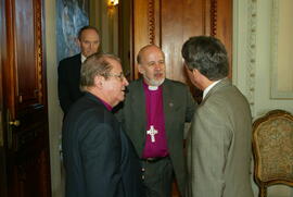 Governador Germano Rigotto recebendo membros da Igreja Episcopal Anglicana do Brasil. Autor: Jefferson Bernardes