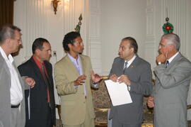 Chefe da Casa Civil, Alberto Oliveira, recebe o secretário de Obras Públicas e Saneamento, Frederico Antunes, dia 16/01/2006, horário 15:15. Autor: Laura Bretanha