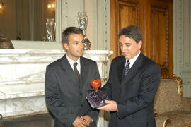 Governador Germano Rigotto recebe prefeitos de Frederico Westphalen e Ametista do Sul. Autor: Paulo Dias