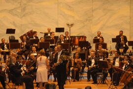 Orquestra Sinfônica de Porto Alegre (OSPA) em apresentação do maestro, Isaac Karabtchevsky. Autor: Paulo Dias