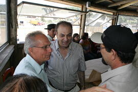 Chefe da Casa Civil, Alberto Oliveira, e governador em exercício, Antônio Hohlfeldt, visitam o XXVII Rodeio Crioulo Nacional de São José dos Ausentes. Autor: Ivan de Andrade