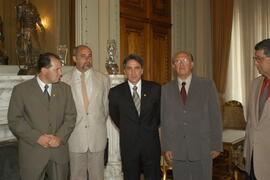Governador Germano Rigotto com prefeito de Bom Jesus e deputado Sérgio Peres. Autor: Paulo Dias