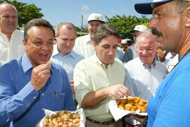 Germano Rigotto na abertura da 13º Colheita Oficial do Arroz. Nabor Goulart